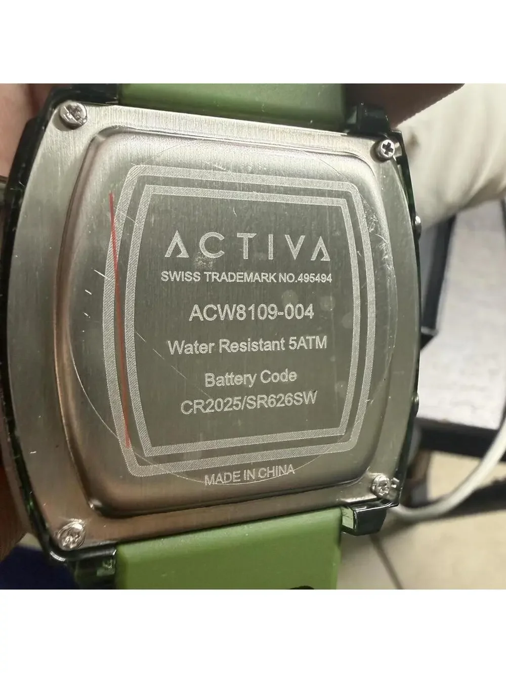 Activa Men's Watch Quartz Analog/Digital Army green/ 45mm